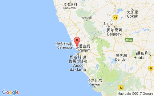 潘吉姆港口地圖
